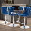 Tabouret de bar pivotant à 360 ° en velours Kaleyll pour îlot de cuisine Kaleyll-964351559-964351558