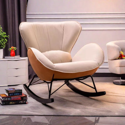 Chaise berçante légère et luxueuse