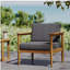 Fauteuil club en bois