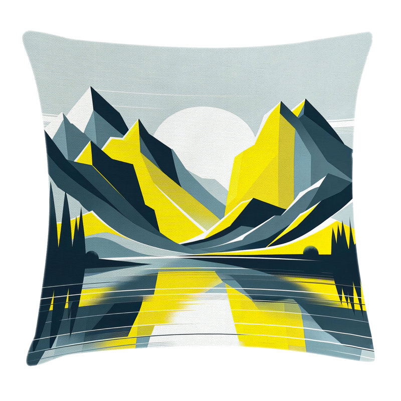 Lake Pillow Cover, Square, 40"H x 40"W