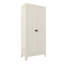 71'' 2 Shapely Door Cabinet With Lock, Metal Storage Cabinet with Doors and Adjustable Shelves