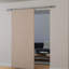 HOMCOM Modern Sliding Barn Door Hardware Kit Track System Gear Set Divider