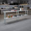 Table en acier inoxydable 14 po x 96 po