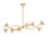 Coquette 8 Light Crystal LED Linear Pendant