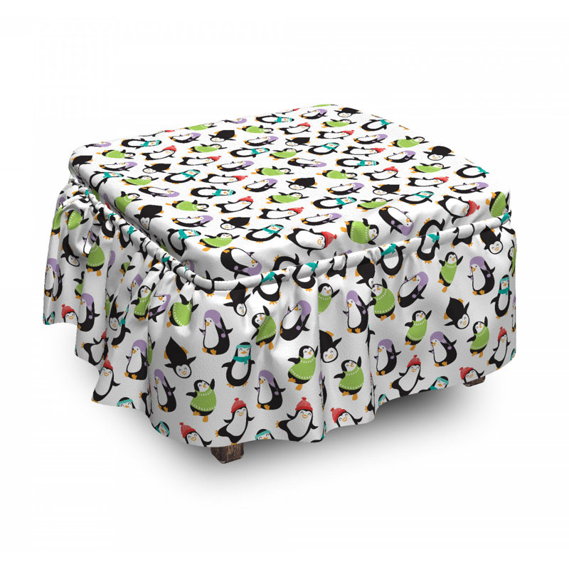 Housse pour repose-pieds happy animaux amusants