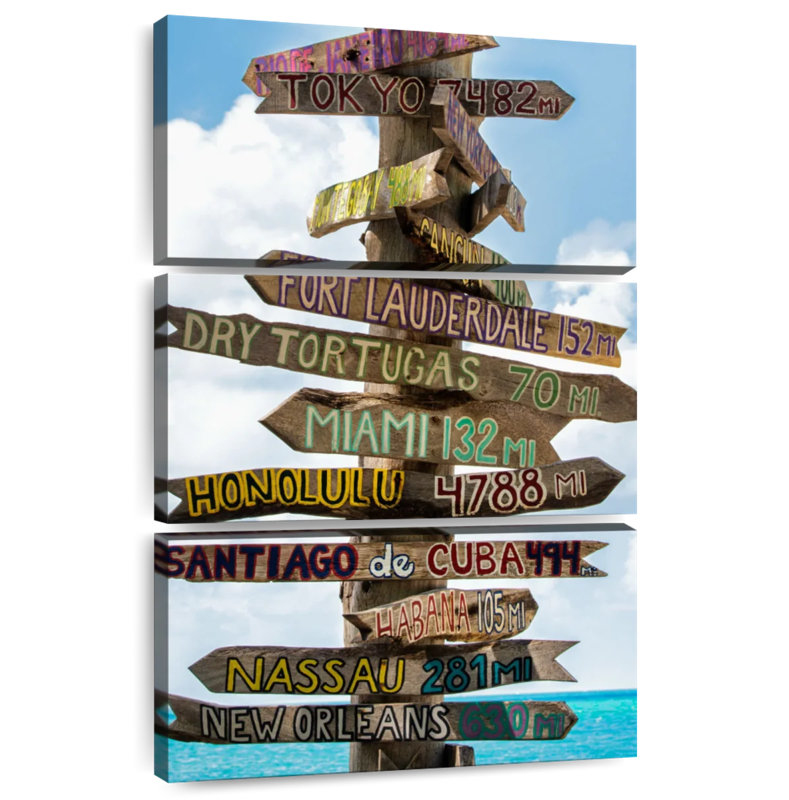 Panneau directionnel Nicci Key West III, H 45 po x l 28 po