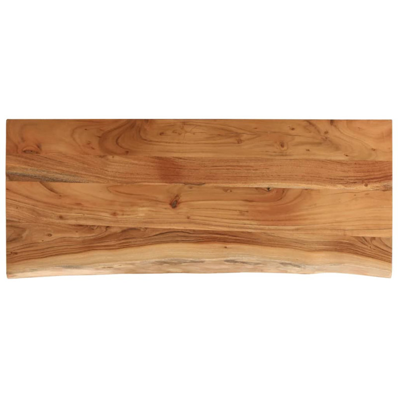 140cm Solid Acacia Wood With A Natural Finish Bathroom Vanity Top