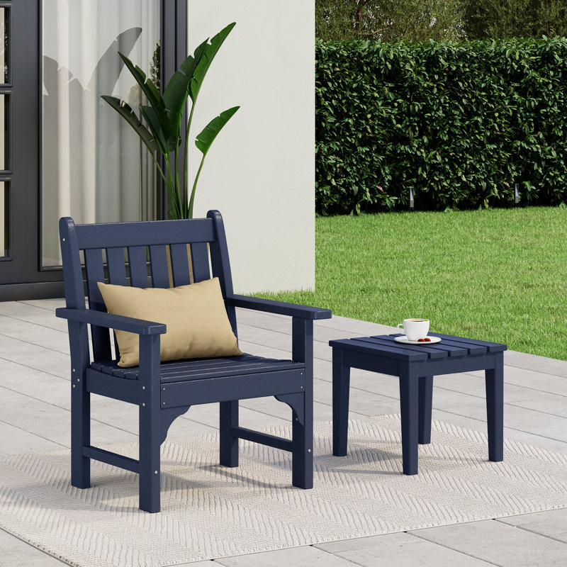 Laguna Outdoor Lounge Chair, Navy