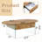 Oval Double Drawer Coffee Table