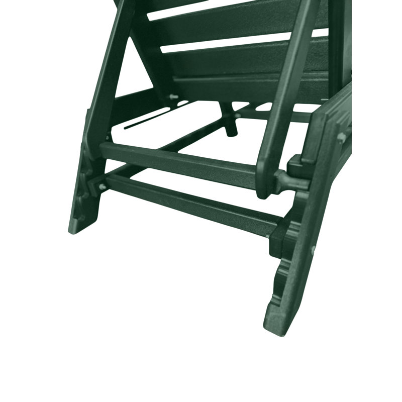 Chaise longue de jardin inclinable Brasstown, Vert