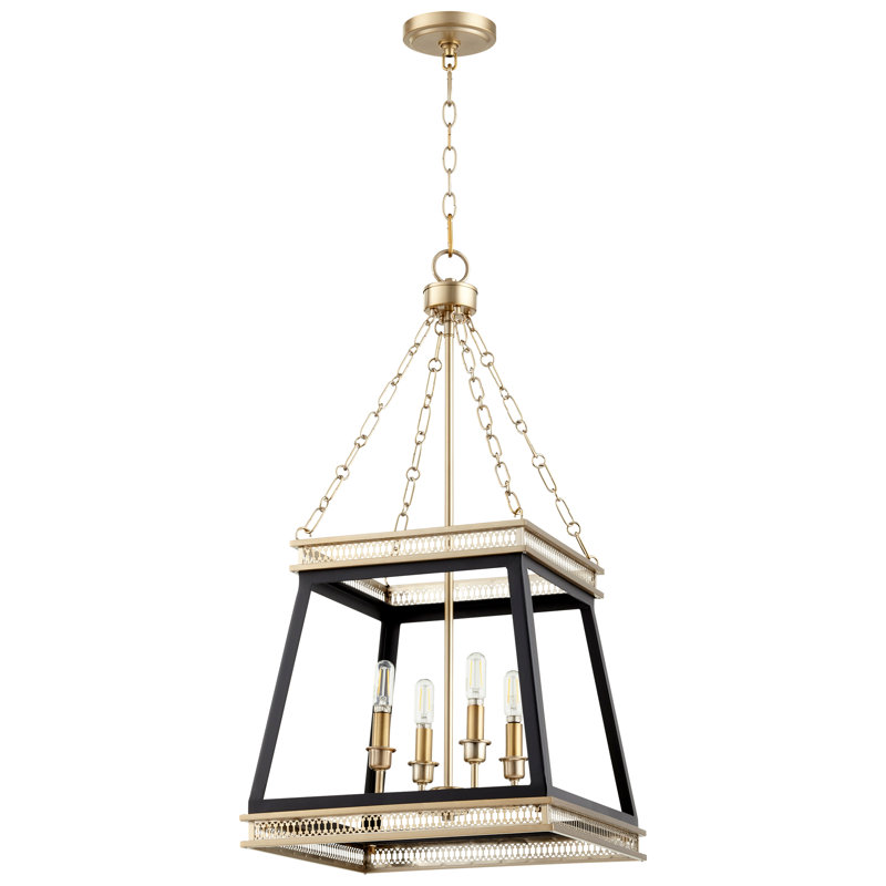 Gerard 4 - Light Lantern Pendant, Brown
