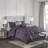 Elegant Plum Bedding Set, Soft Polyester Tufted Design For Modern Home