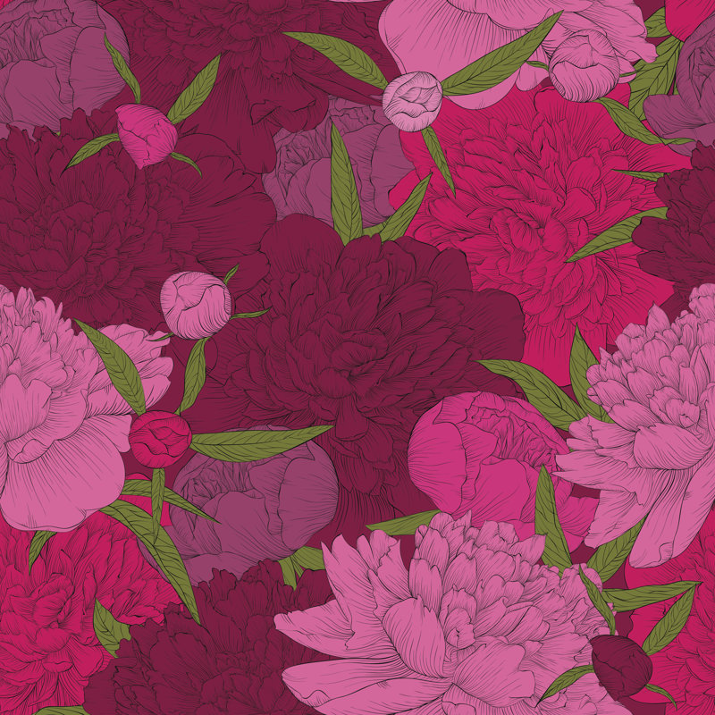 Illustration florale Adaneli par Hulinska_Yevheniia, H 12 po x l 12 po x P 1,25 po
