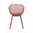 Poppy Chair Outdoor Chairs: Weather-, Stable, Red Polypropylene, 23.2 In.d X 21 In.w 32 In.h, Modern Vibe Chair: Minimalist-170518269