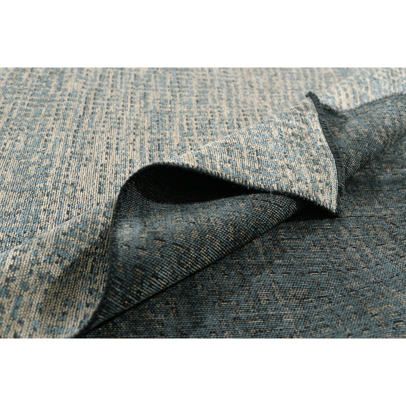 Tapis gris / bleu Rapture, Rectangle 7 pi 10 po x 11 pi 2 po
