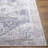 Heyward Machine Washable Oriental Ink Blue/Medium Brown Area Rug-1016409910
