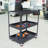 30.5" Heavy Duty Industrial Service Cart 3 Tier Rolling Tool Cart Steel Utility Cart-70672860