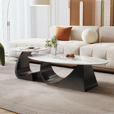 Italian-style light luxury coffee table set