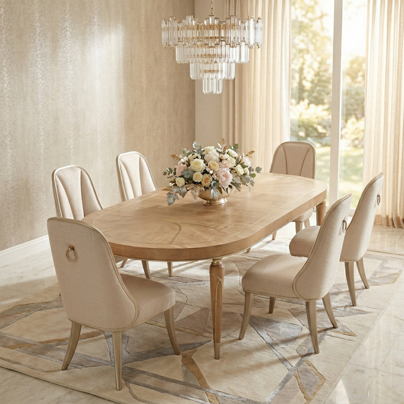 Villa Cherie Caramel 7-Piece Dining Set