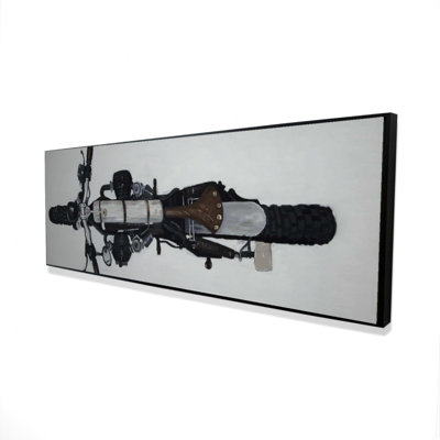 "Vue aérienne d'une moto" sur toile