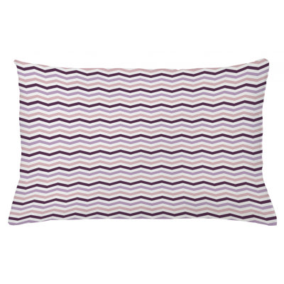 Housse de coussin lombaire à chevron intérieur/extérieur