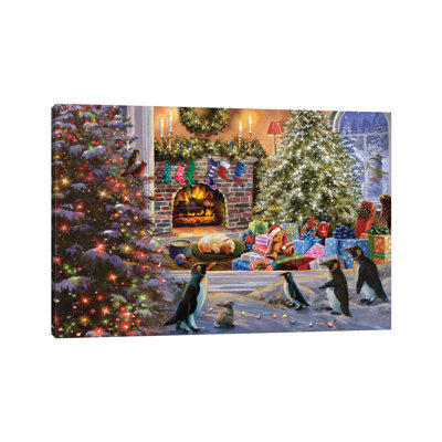 «A Magical View to Christmas» par Nicky Boehme - peinture sur toile tendue