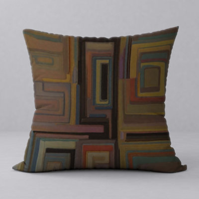 Oreiller New ManosMorenas, caractère et motifs vibrants / taille 18 po x 18 po