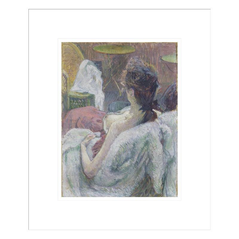 The Model Resting by Henri de Toulouse-Lautrec -Framed Giclee Print, 16.42" H x 13.75" W