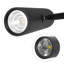61.02'' Black LED Arched Floor Lamp