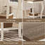 Table d'appoint de salon avec pieds courbés et tablette de rangement, petite table de bout pour petits espaces, finition blanc doux