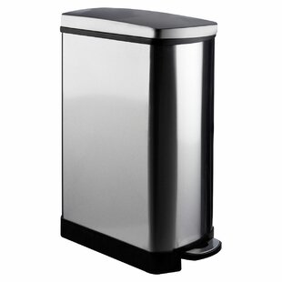 Rectangle Pedal 35L Step-On Stainless Steel Bin