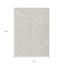 Tapis intérieur / extérieur ivoire et beige géométrique lavable HomeRoots 8 pi x 10 pi