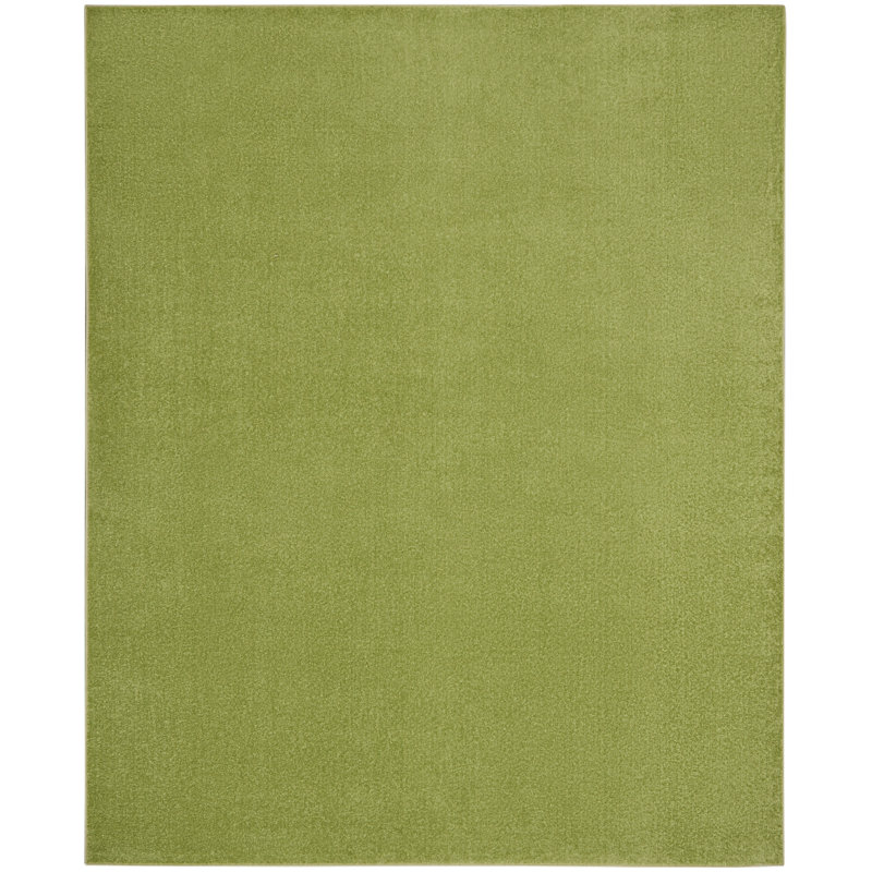 Tapis vert intérieur / extérieur Nourison Essentials, Rectangle 8 pi x 10 pi