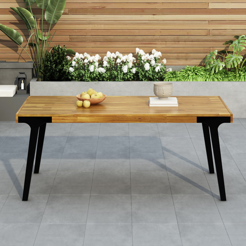 Élégante table en bois pour manger - 69 po de long, pour manger, capacité de 300 lb,