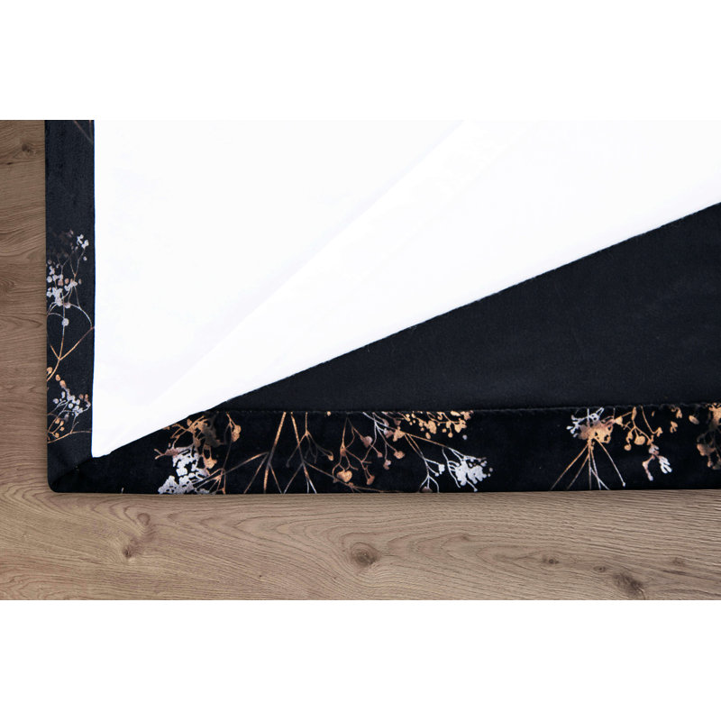 Amea Eyelet Room Darkening Thermal Curtains, Black, 229 cm x 229 cm