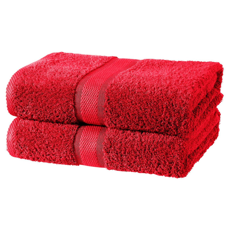 Wingler Bath Sheet, Red