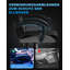 Gaming Chair Spring Cushion, Cow-Spotted Design, Height Adjustable,Headrest,Footrest&Lumbar Support-1413216554
