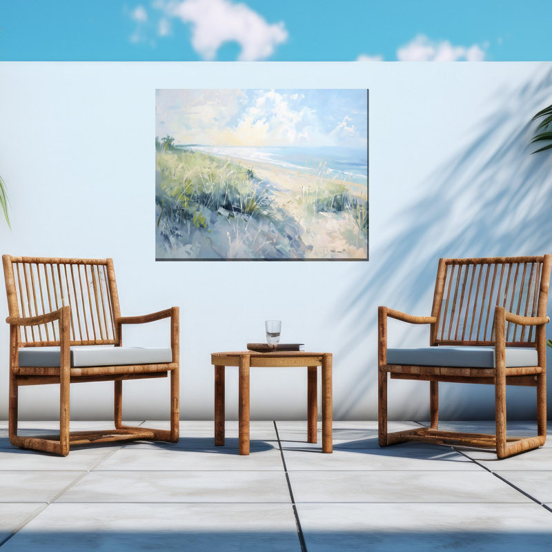 Art sur toile, mer et sable
