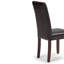 Chaise de salle à manger rembourrée Acadian Andover avec dossier capitonné et structure en bois massif-1108166077