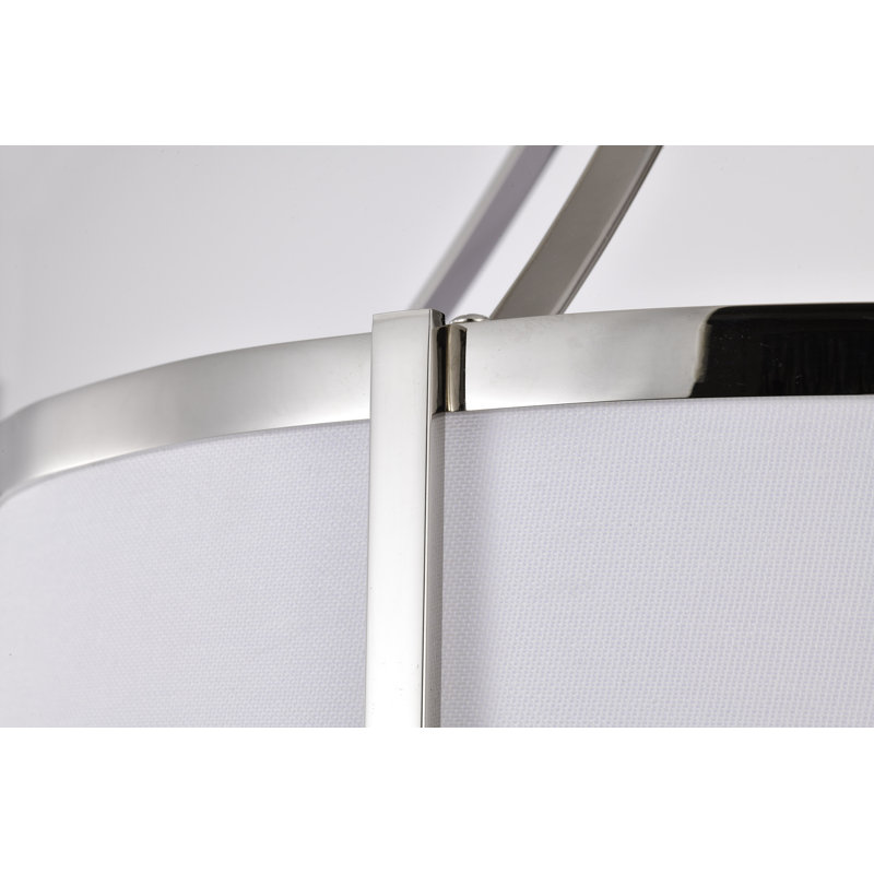 Luminaire suspendu 3 lumières Maliyka, Nickel poli