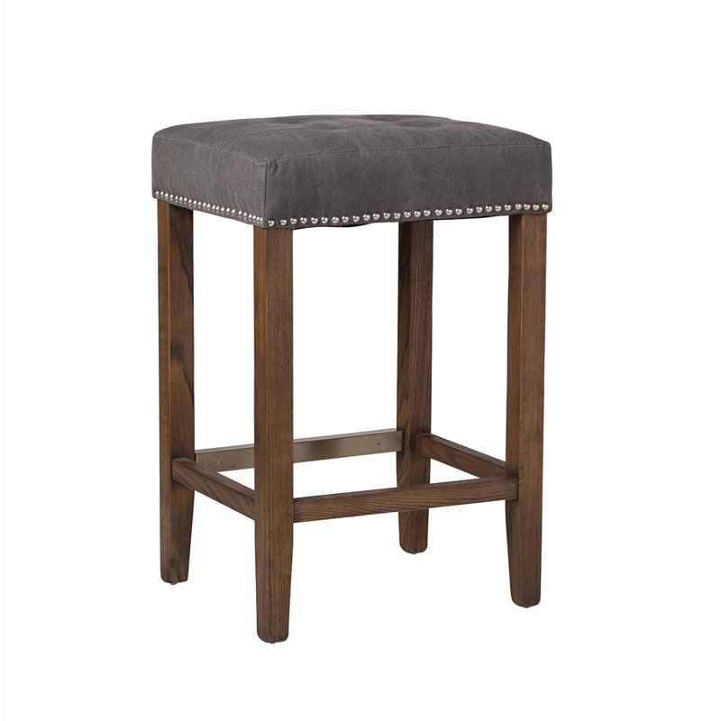 Tabouret de bar 26 po Ladd, gris, 1