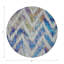 Chevron Opulence Vegan Leather Round Coasters-449552566