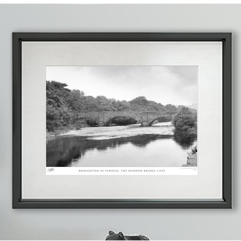 Broughton In Furness, The Duddon Bridge C1959 by Francis Frith - Single Picture Frame Print, 28cm H x 36cm W x 2.3cm D
