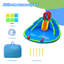 Jeu gonflable 18 'x 17,5' avec glissade d'eau
