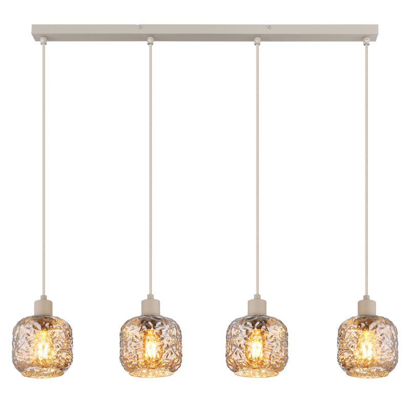 Sumako 4 - Light Bronze Geometric Pendant