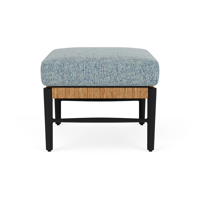 Galloway Outdoor Ottoman Patio Ottoman, Serene Ocean