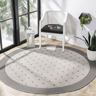 Tapis d'intérieur / extérieur à motif géométrique lavable à la machine Abass