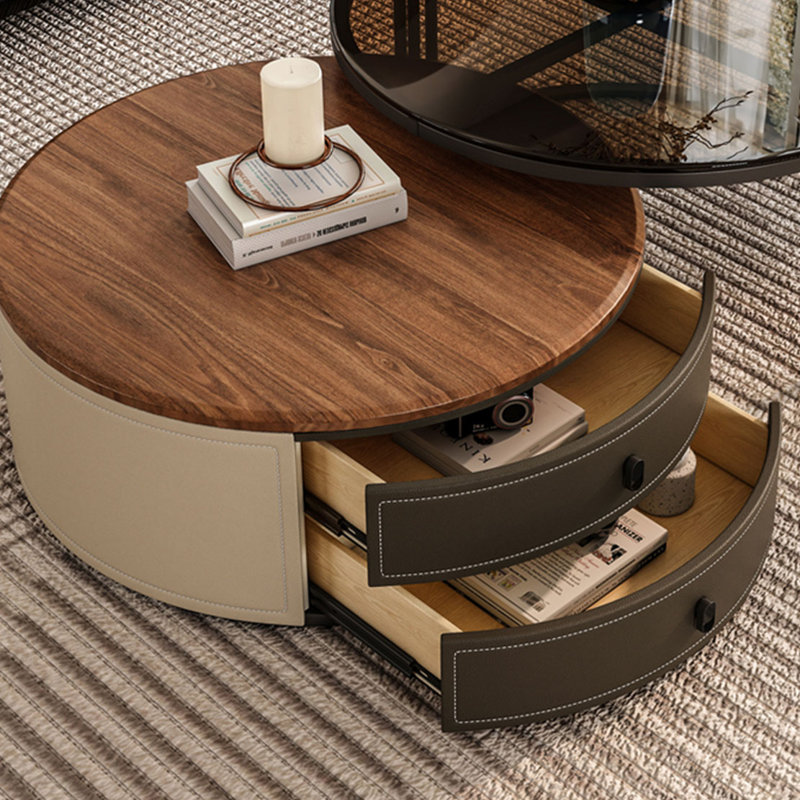 Ensemble de tables basses rondes Light Luxury