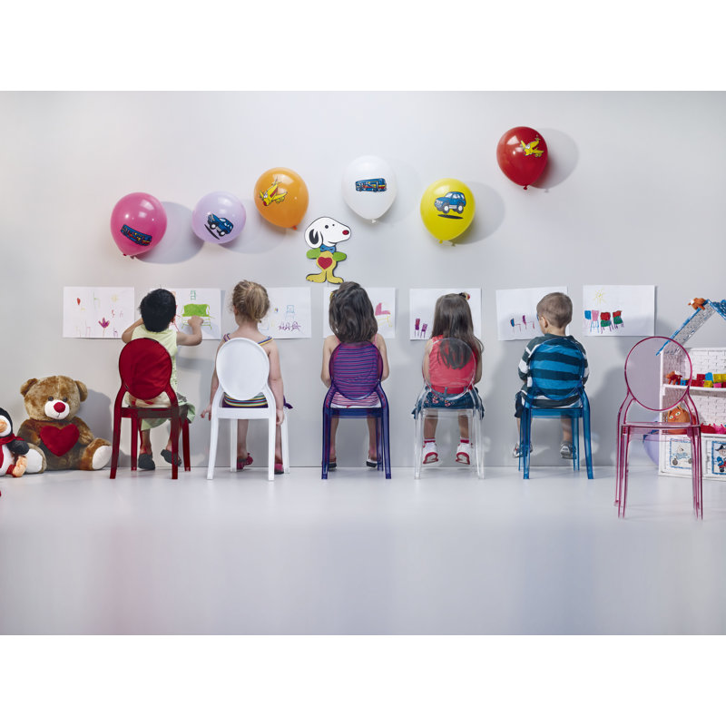 Jordon Kids 12.4'' Desk / Activity Chair, Transparent Blue