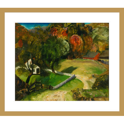 The White Fence by George Wesley Bellows - Giclee Framed Print